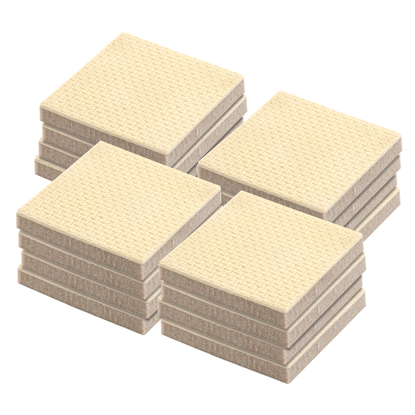 Prime-Line Heavy-Duty Non-Slip Furniture Pads, 1/4 in. Thick x 2 in. x 2 in 16 Pack MP76727